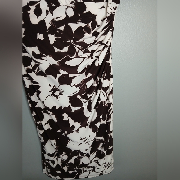 Lauren‎ Ralph Lauren Elegant Black and White Floral Dress - Picture 12 of 16